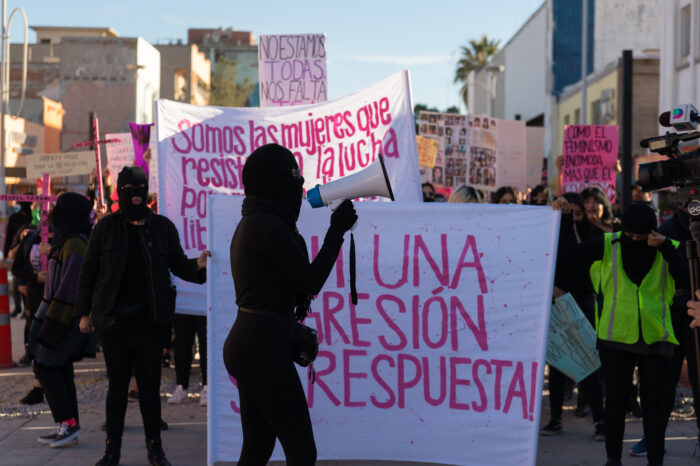 Demonstration nach dem Tod von Isabel Cabanillas, am 25. Januar 2020