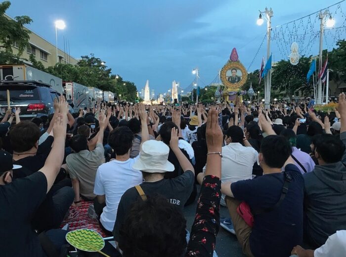 Proteste in Thailand im Spätsommer 2020.