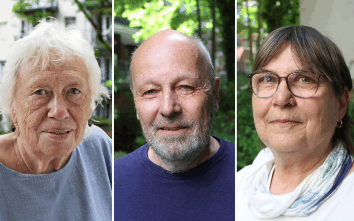 Drei Porträts älterer Menschen