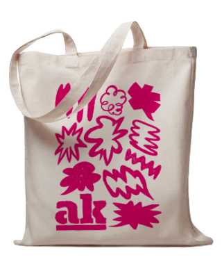 ak-Jutetasche mit rotem Besser-Streiten-Aufdruck