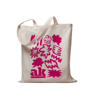 ak-Jutetasche mit rotem Besser-Streiten-Aufdruck