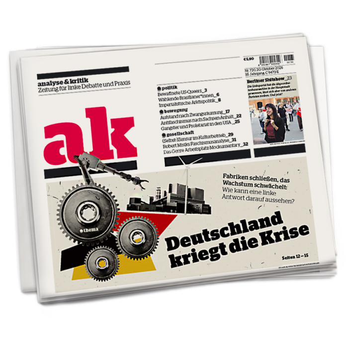 Titel von ak 730: Deutschland kriegt die Krise